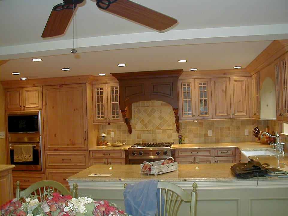 Antique pine Kitchen with Cherry Accents.
