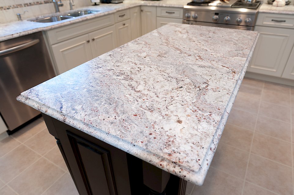 Granite Counter-top on the kitchen island.