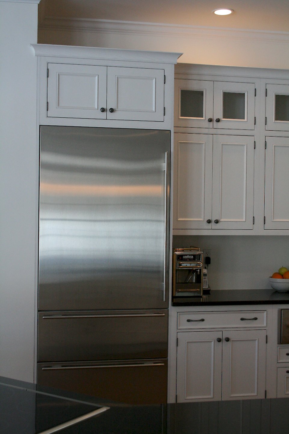 Sub-Zero #736TCI refrigerator with a stainless front.